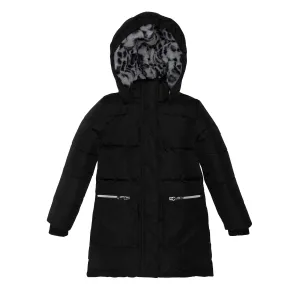 Black Puffer Long Winter Coat