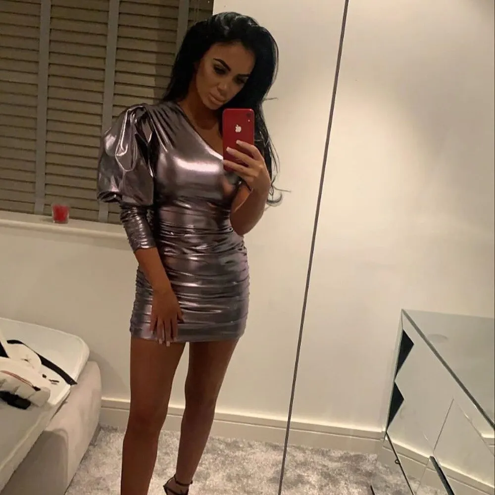 Brittany Neon One Shoulder Bodycon Dress