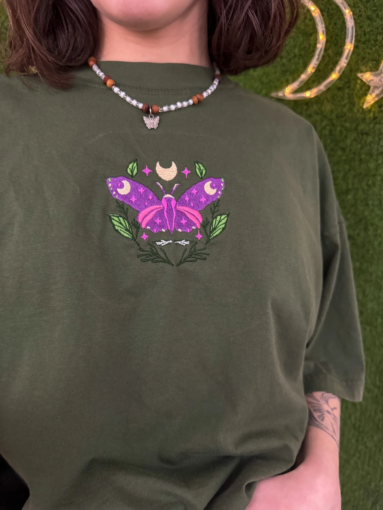 Green Moth T-Shirt S