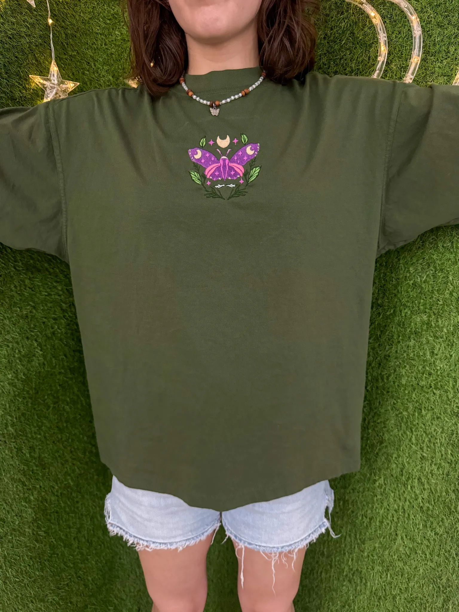Green Moth T-Shirt S