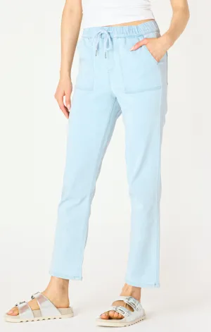 Knit Denim Jogger | Light Blue Wash