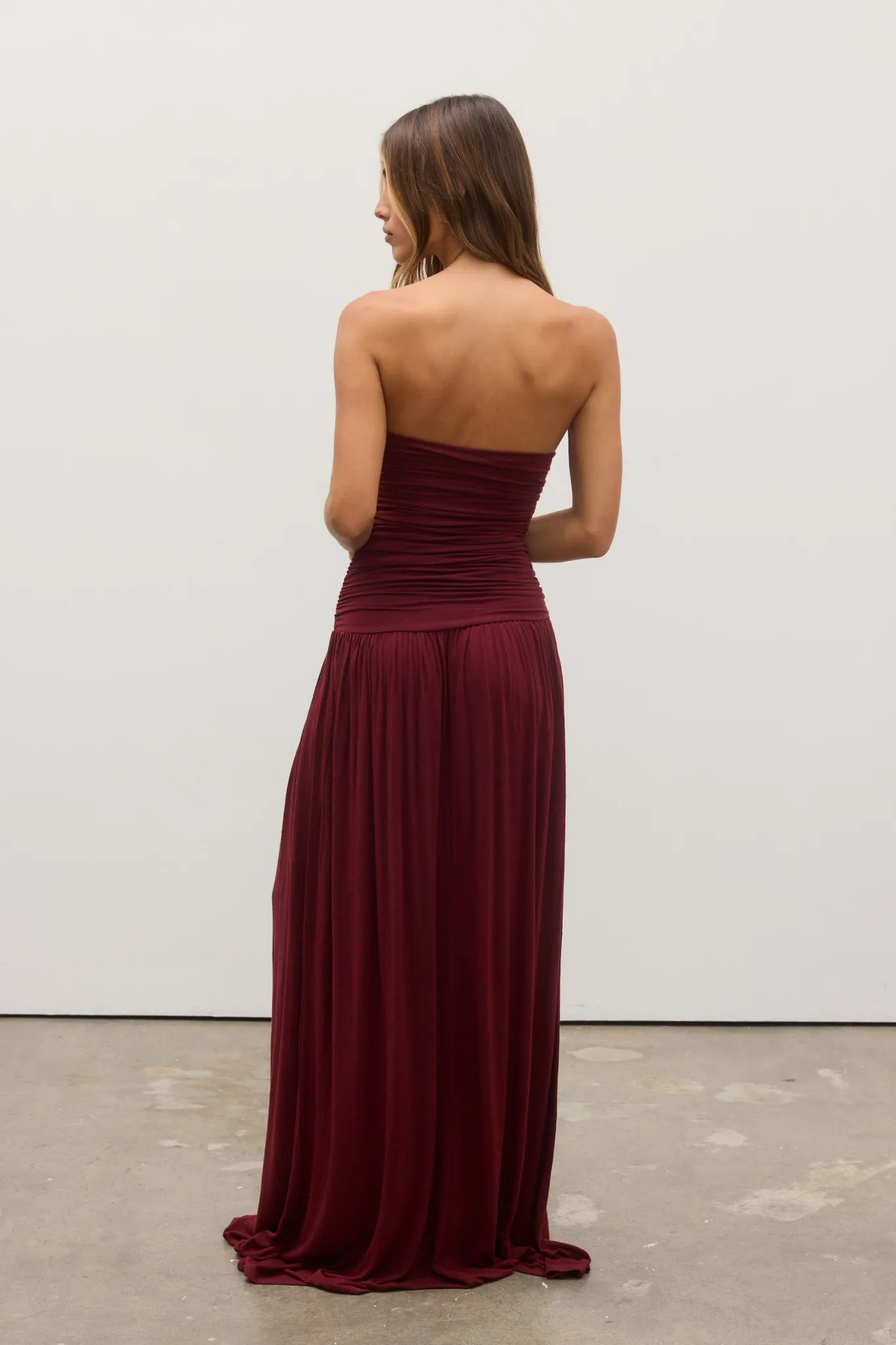 Leah Maxi Dress - Wine