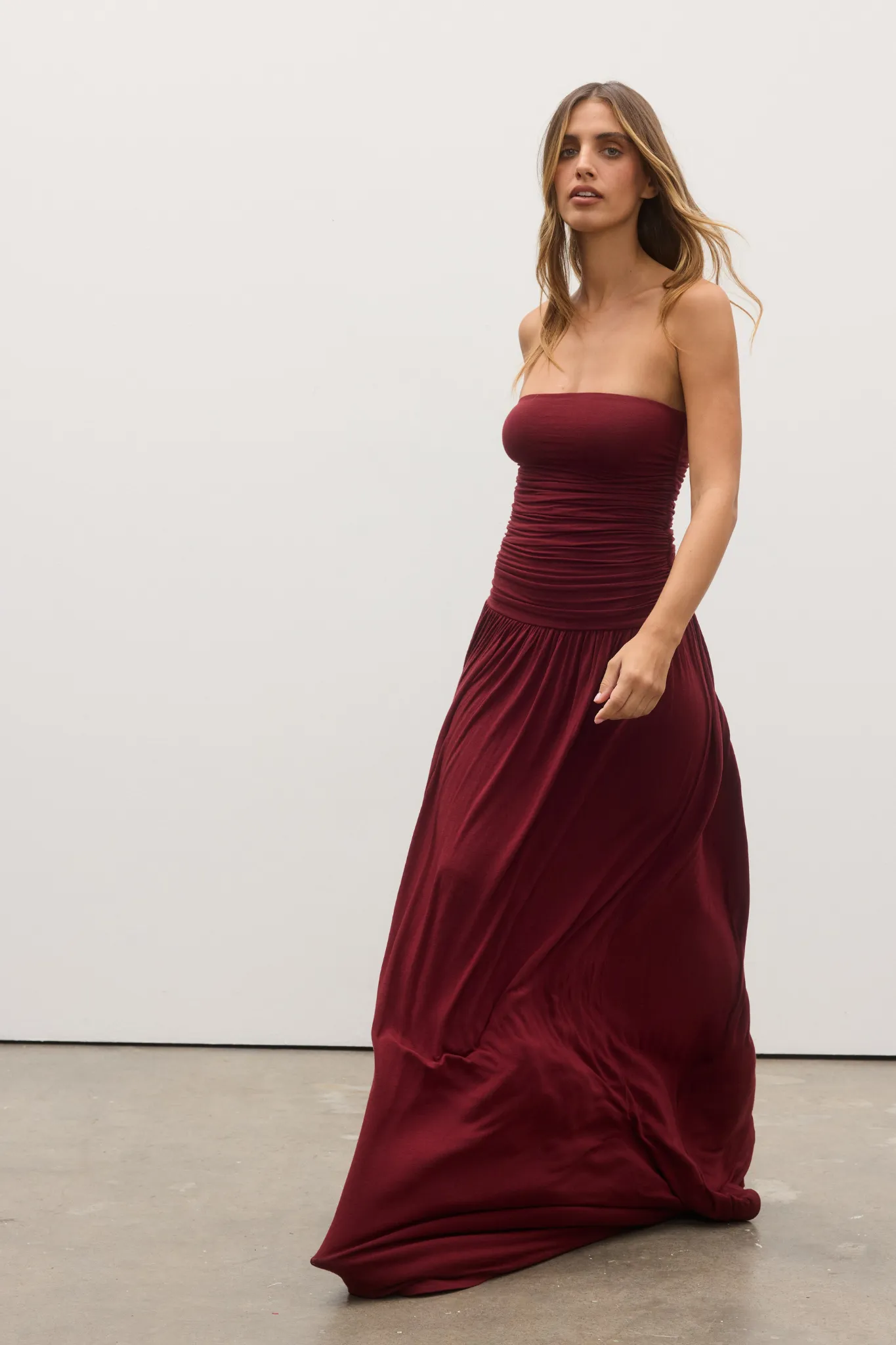 Leah Maxi Dress - Wine