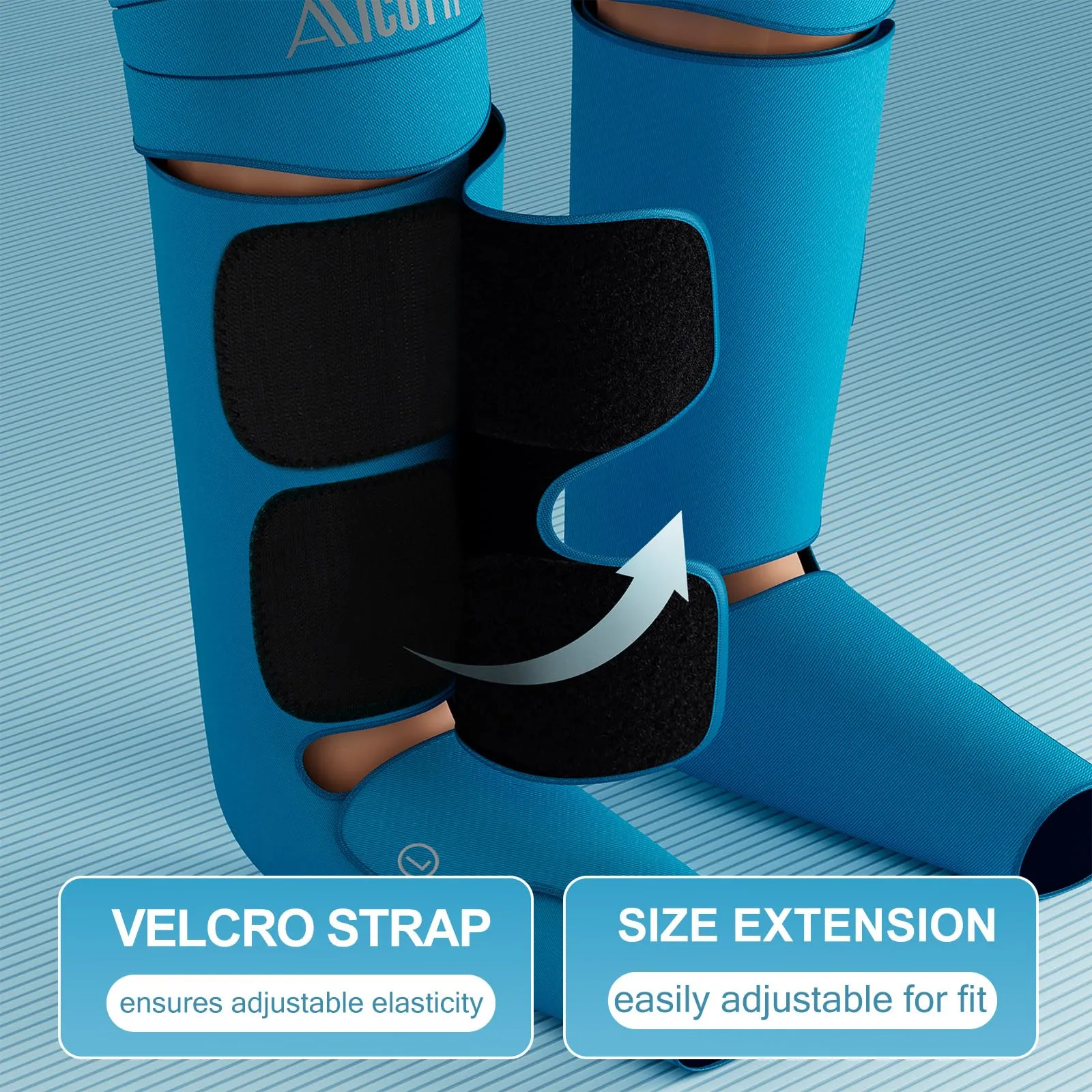 Professional Air Compression Leg Massager with Heat - Ideal Christmas, Mother's Day & Father's Day Gifts for Women, Men, Dad & Mom from Daughter or Son - Pain Relief for Foot, Calf, Knee & Thigh
