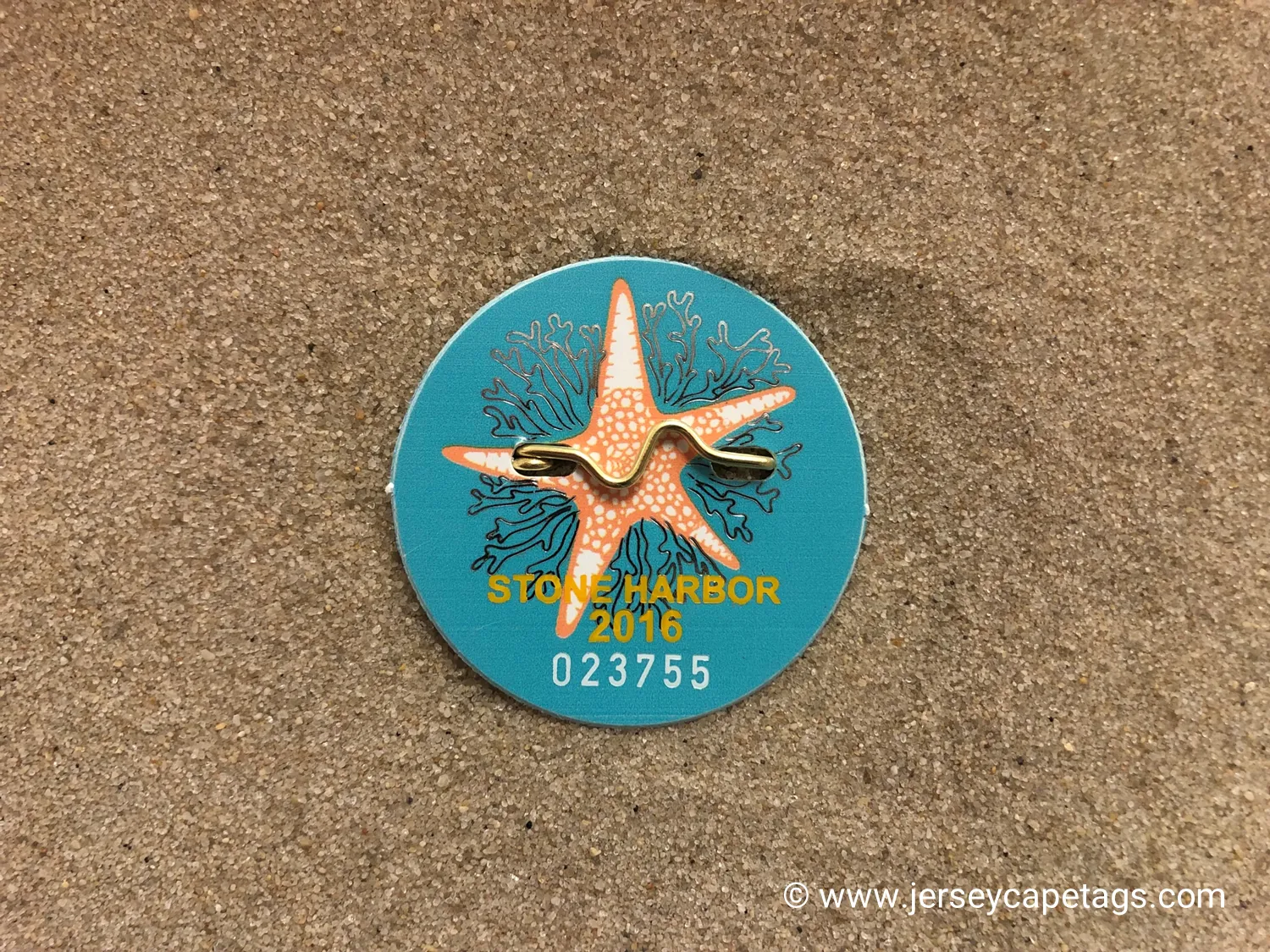 Stone Harbor 2016 Seasonal Beach Tag