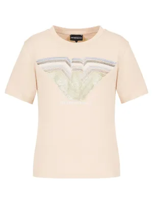 T-Shirt in Cotone Organico con Dettagli Colorati