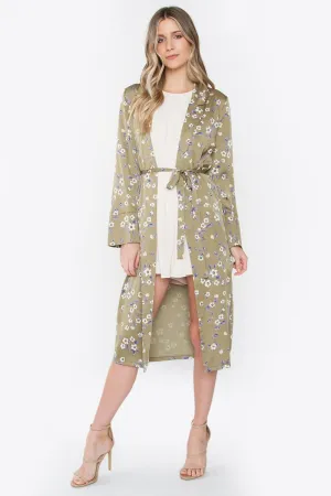 Take Me Higher Floral Duster Coat
