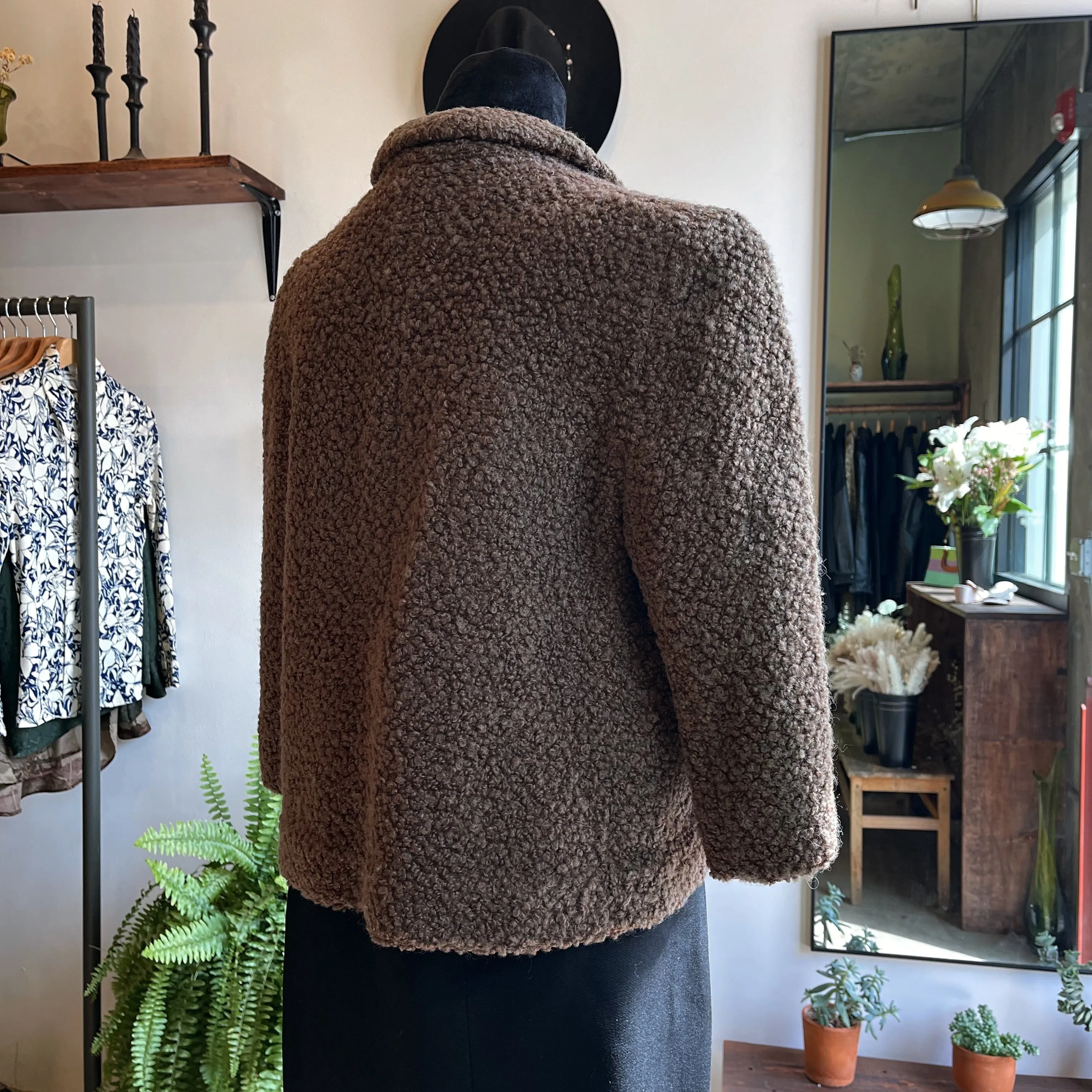 Vintage Teddy Swing Coat 60’s Handmade